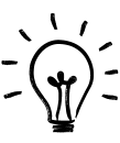 Grafisk bild på glödlampa
