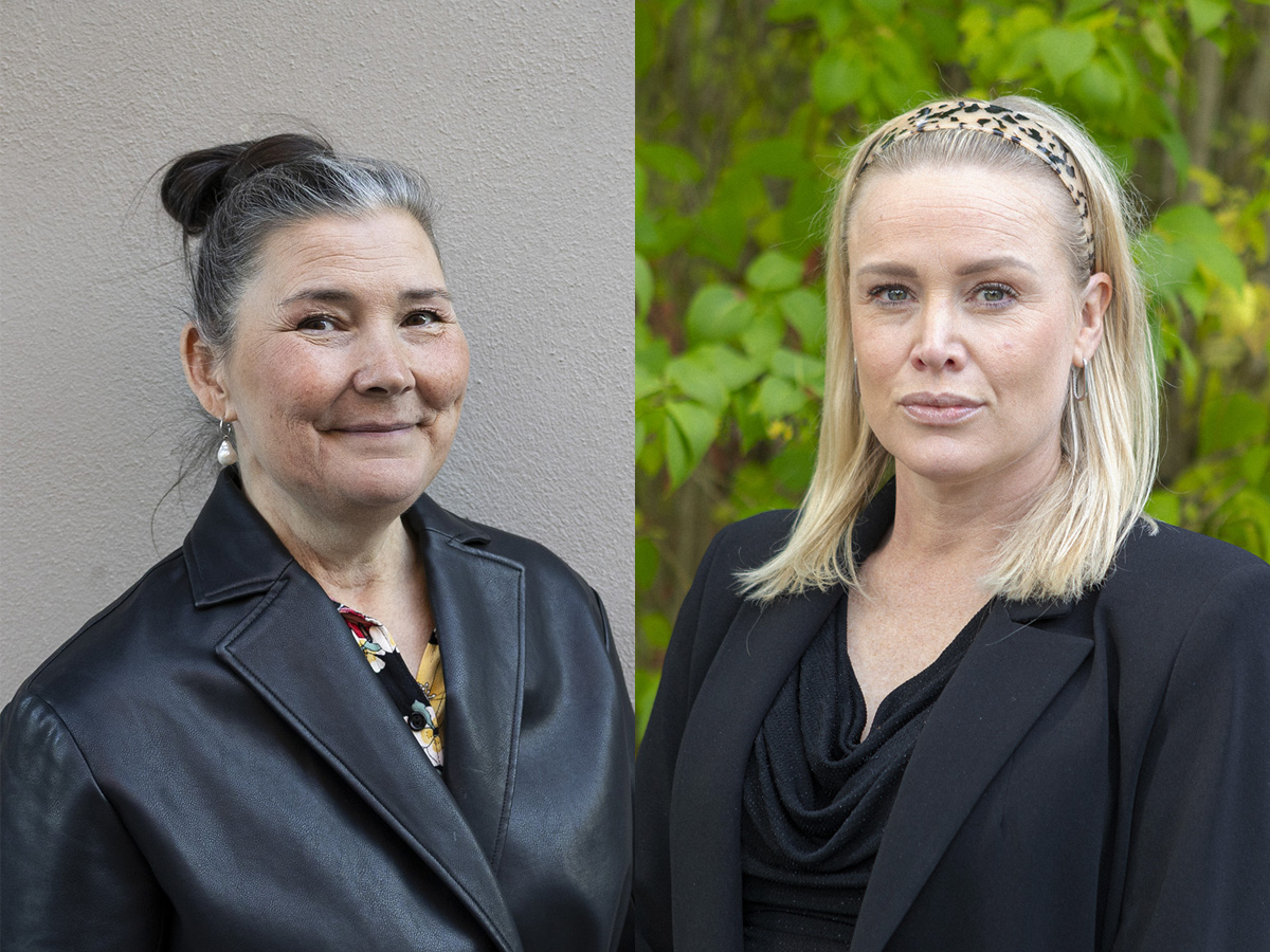 Ann-Sofie Olding, styrelseordförande Suicide Zero, Line Sardh, Chef för intressepolitik och regional verksamhet Suicide Zero