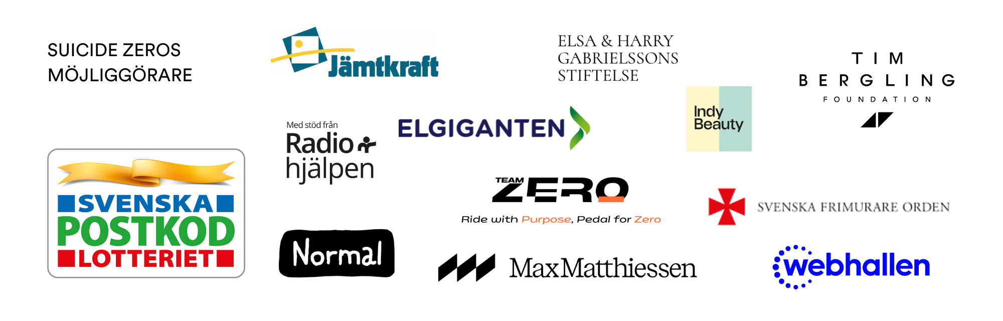 Suicide Zeros möjliggörare. Loggor.