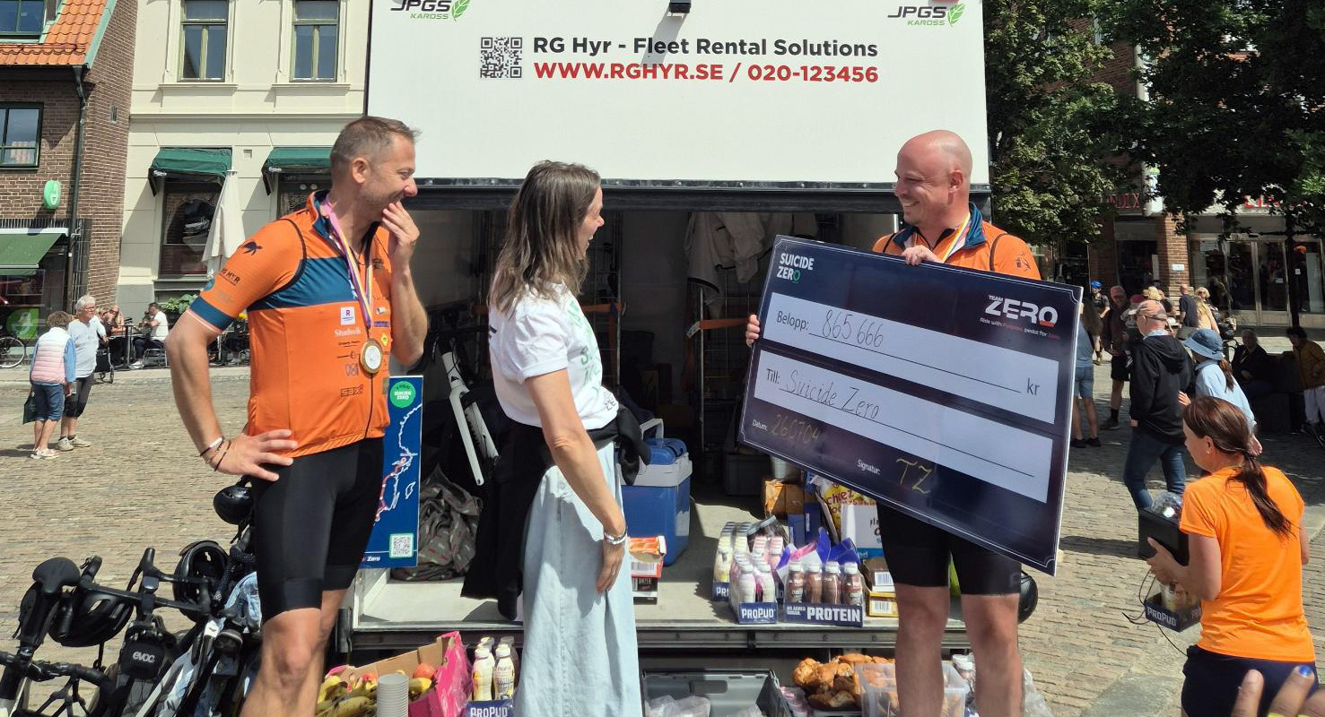 Team Zero har cyklat in 865 666 kronor till Suicide Zero